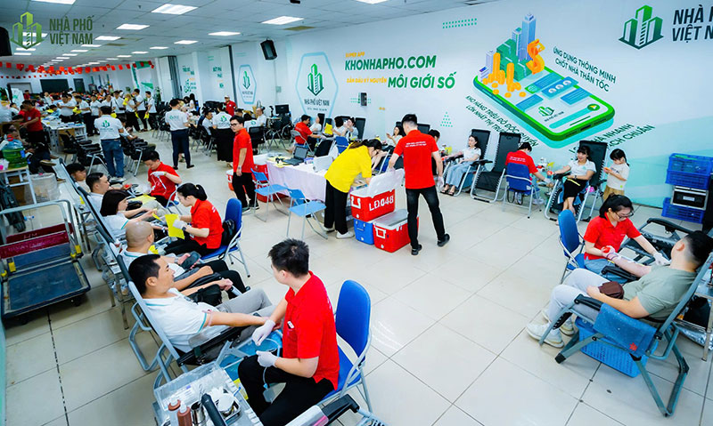 Nhà Phố Việt Nam Lan Tỏa Yêu Thương Qua Hoạt Động Hiến Máu Thường Niên